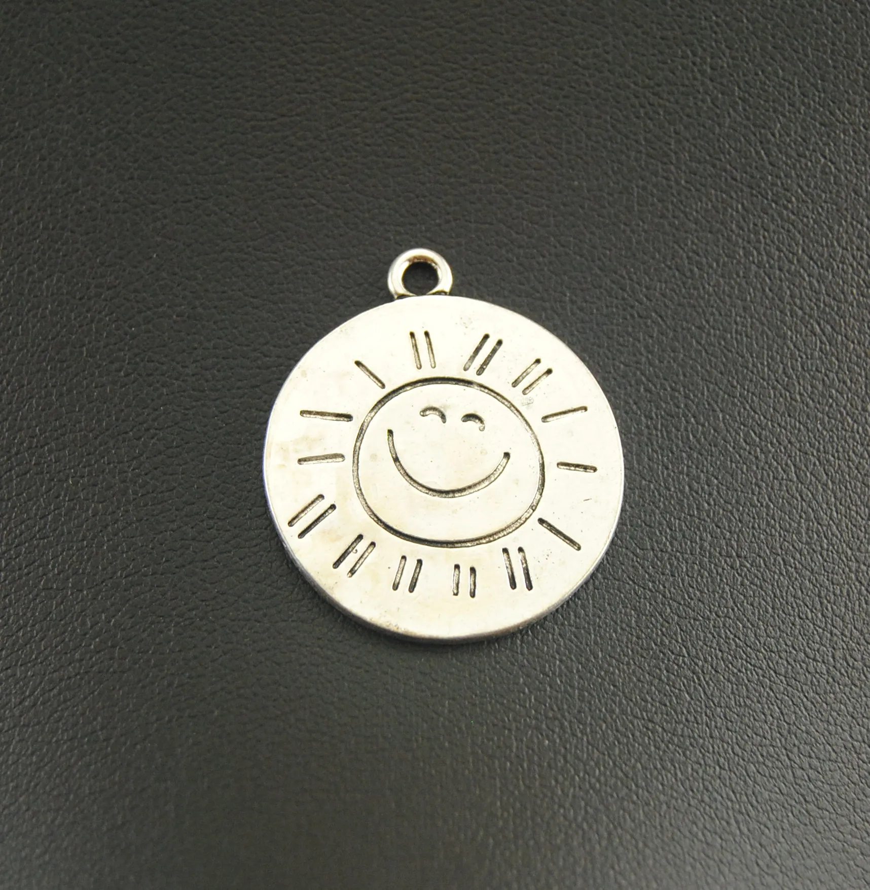 5 шт. Серебряные Круглые Подвески You Are My Sunshine Only резные подвески металлические для