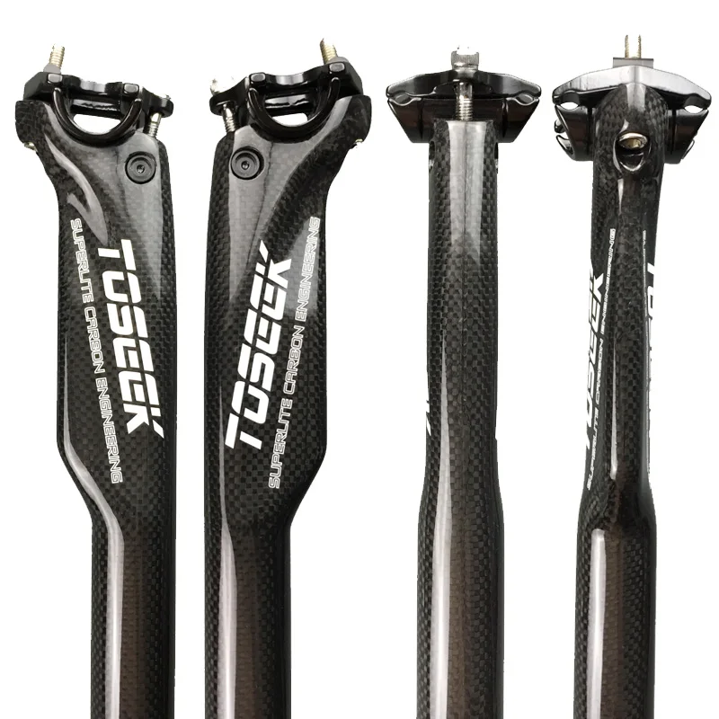 Toseek углеродное волокно велосипед Подседельный штырь дорога/Mtb стойка сиденья