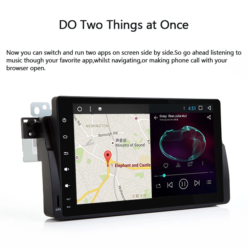 Для BMW E46 9 дюймов Android 8 0 мульти сенсорный экран стерео радио DVD плеер GPS CANbus DAB OBD2 32