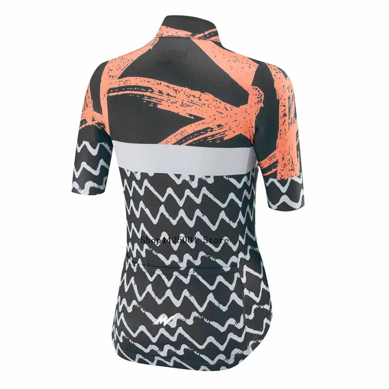Женская велосипедная рубашка Morvelo с коротким рукавом и круглым горным