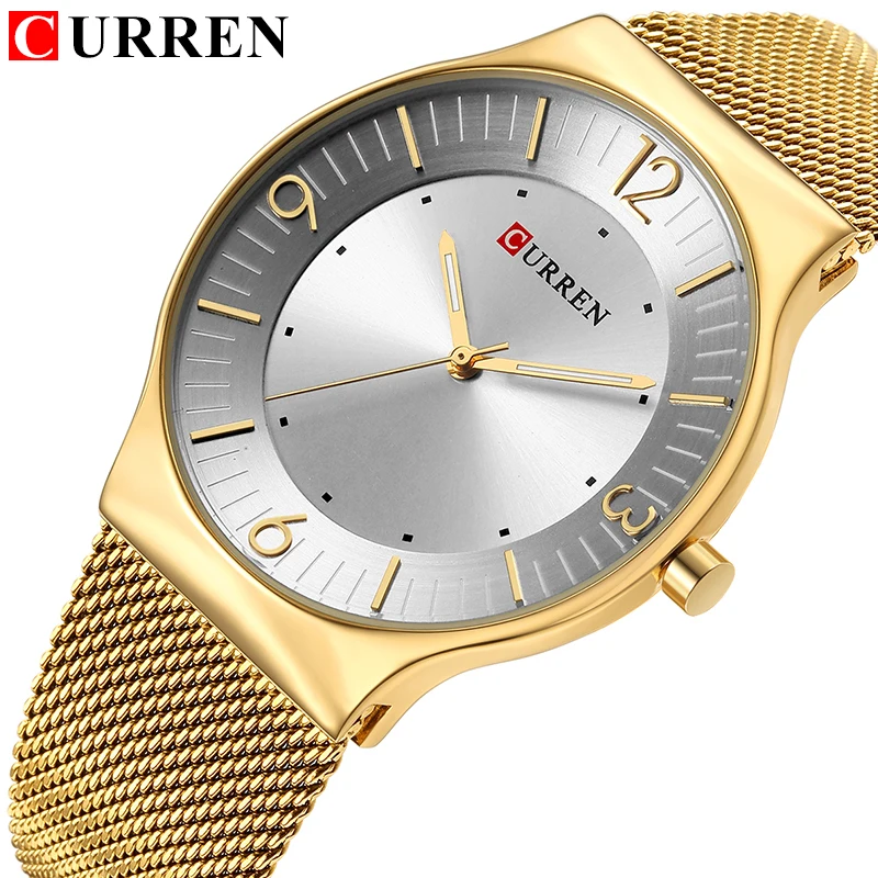 

CURREN Men Waterproof Stainless Steel Casual Gold Quartz Watch Luxury Brand Men's Clock Male Sports Watches Relogio Masculino