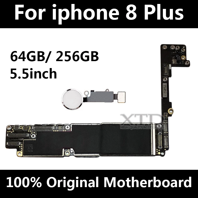 Оригинальная разблокированная материнская плата для iphone 8 Plus с Touch ID P мобильный