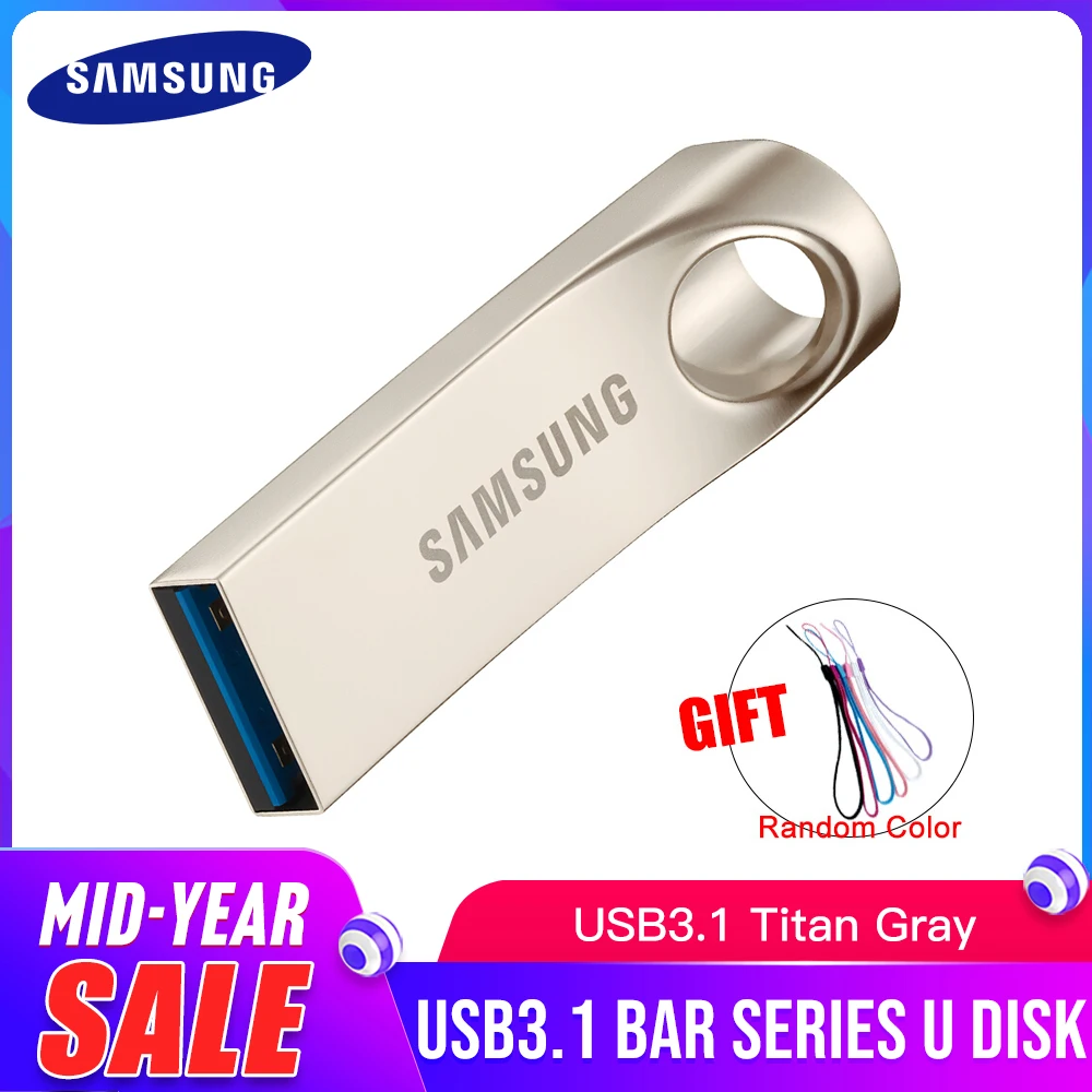 SAMSUNG 32G 64G 128G USB 3 1 Металлический Мини накопитель Флешка карта памяти флэш U диск