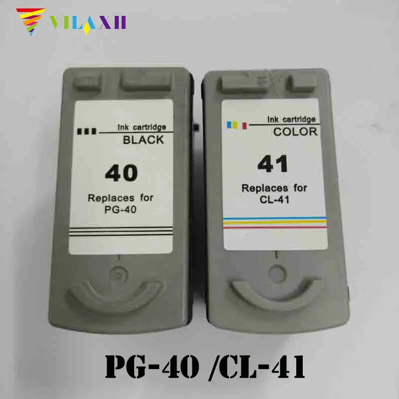 Vilaxh PG 40 чернильный картридж для Canon PG40 CL41 Pixma MP140 MP150 MP170 MP190 MP210 MP220 MP450 MP460 MP470 iP1800|ink
