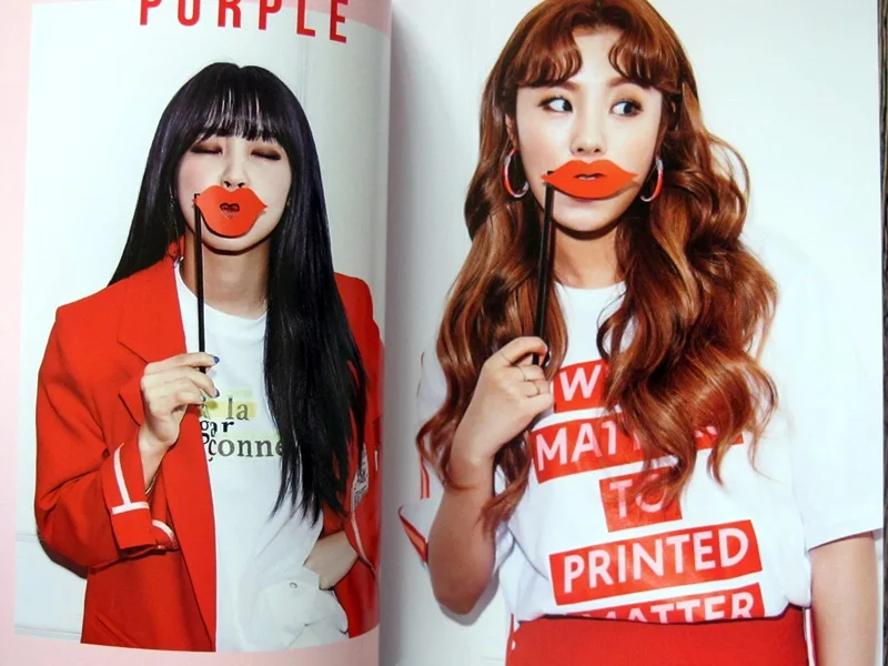 MAMAMOO с автографом 2017 мини альбом Фиолетовый CD корейский + подписанный плакат