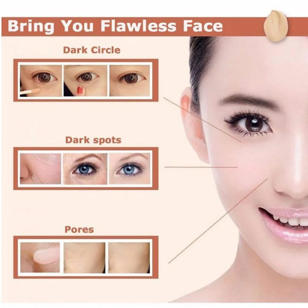 Профессиональный влаги Скрыть Пятна шелковистой Жидкий тональный крем для губ