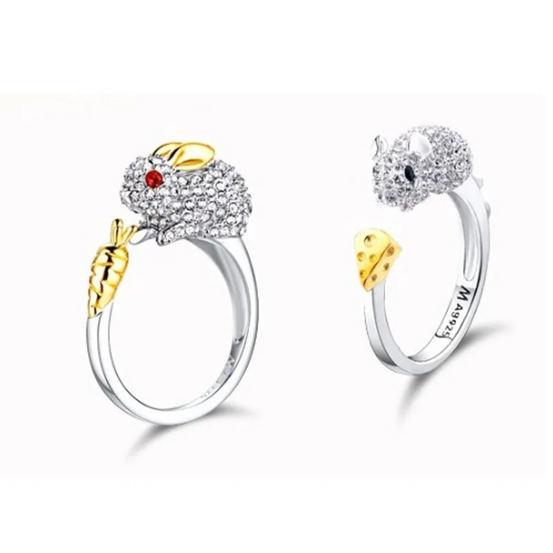 Минг животное модельное кольцо Япония и Южная Корея тренд ювелирные изделия 12