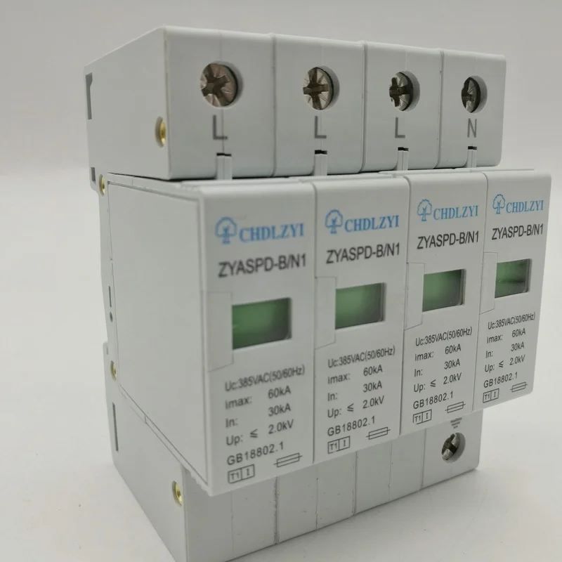 SPD 3P + N 30KA ~ 60KA 385VAC дом Защита от перенапряжения защитное устройство низкого