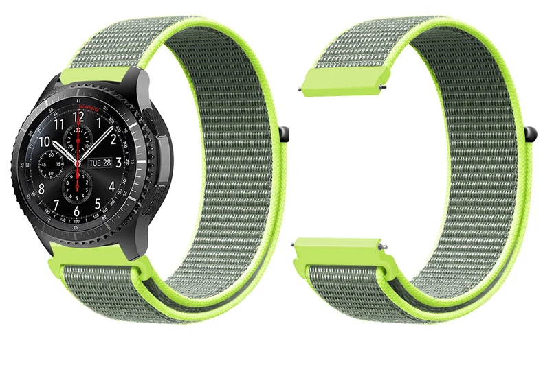 Gear s3 22 мм ремешок для samsung galaxy watch 46 мм 42 мм ремешок для часов gear s2 20 мм спортивный нейлоновый amazfit gtr huawei аксессуары для часов
