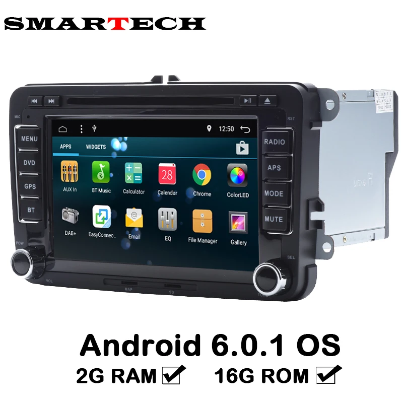 2Din авто мультимедиа 4 ядра 2G RAM 16 ГБ Встроенная память Android 6 автомобильный DVD gps