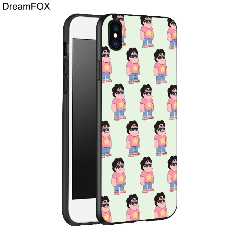 DREAMFOX K215 steven universe черный мягкий силиконовый чехол из ТПУ для Apple iPhone 11 Pro XR XS Max X 8 7 6 6S