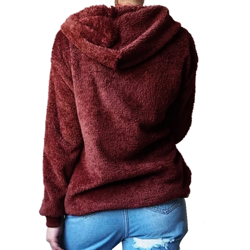 Фланелевый свитер на молнии женская новая модель в европейском и американском