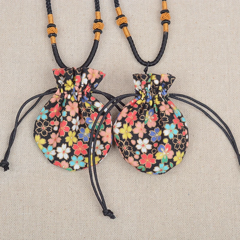 

Portable Pendant Cherry blossoms Hanfu accessories Fetal hair Bag Empty bag Creative gift children Sachet Bag Natural Plant
