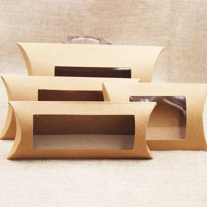 DIY большая подарочная коробка с прозрачным ПВХ-окном. Товары дисплей Подушка окно