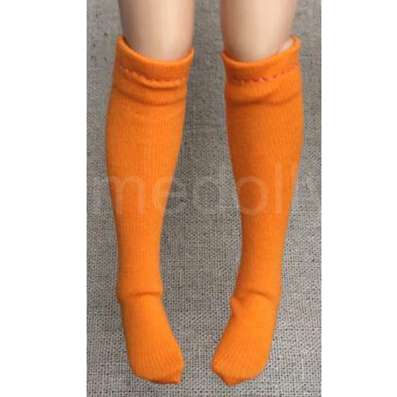 1 пара однотонных носков до колена для кукол Blyth Momoko Barbies Azone Licca 1/6 аксессуары