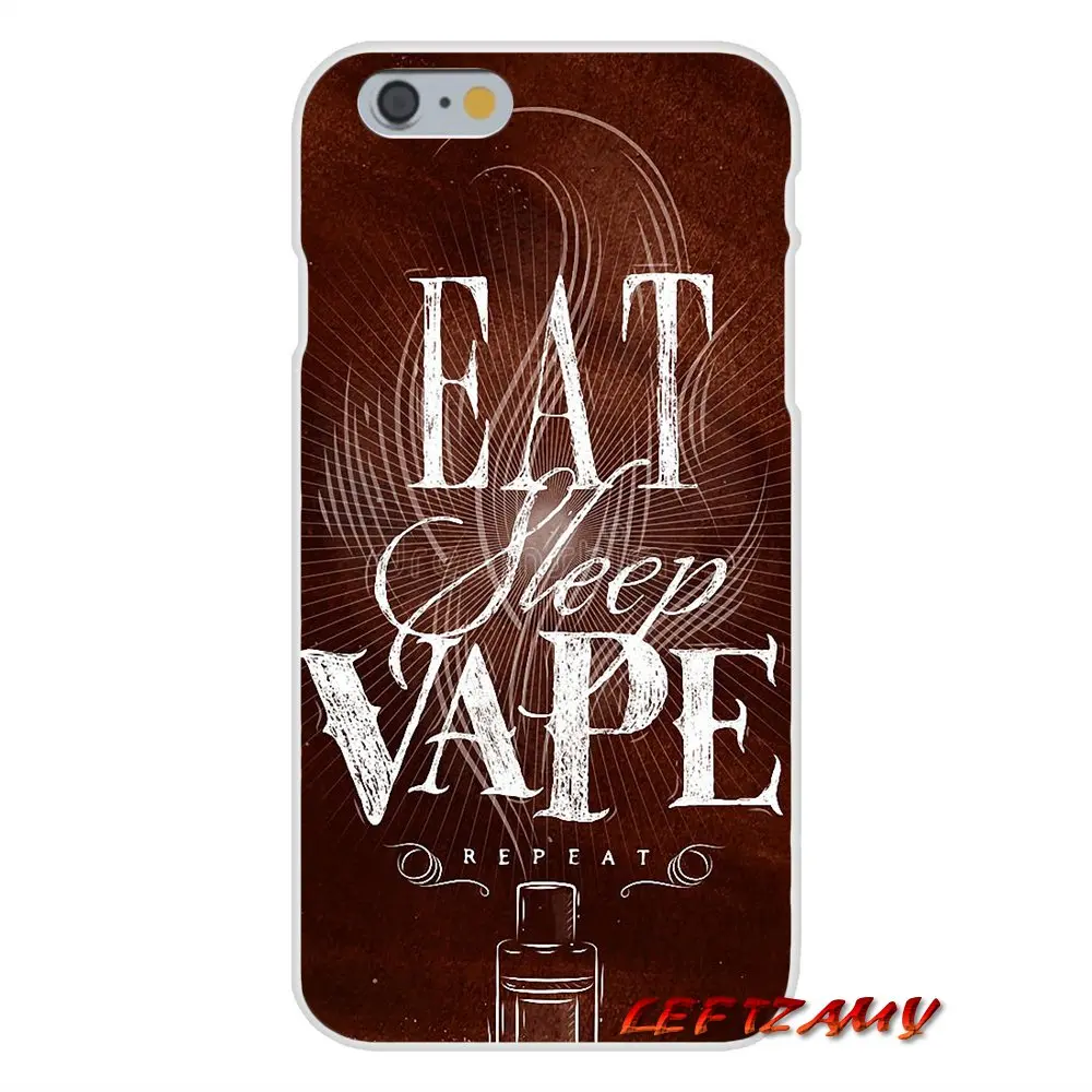 For iPhone X 4 4S 5 5S 5C SE 6 6S 7 8 Plus EAT SLEEP VAPE VAPING Soft Phone Case Silicone | Мобильные телефоны и