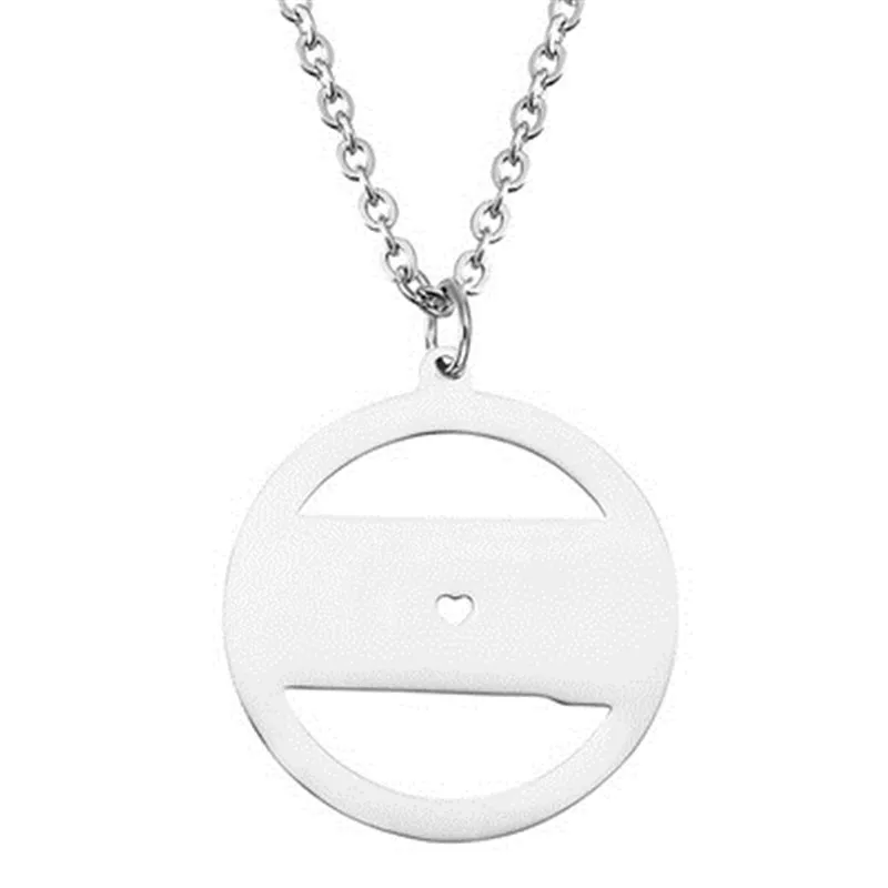 Креативное ожерелье из нержавеющей стали 304 стандарта Европы и США Южной Дакоты в