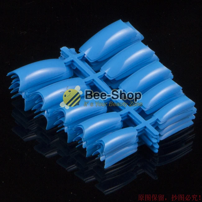 100 красота цветные акриловые ногти Типсы пластиковые накладные французский