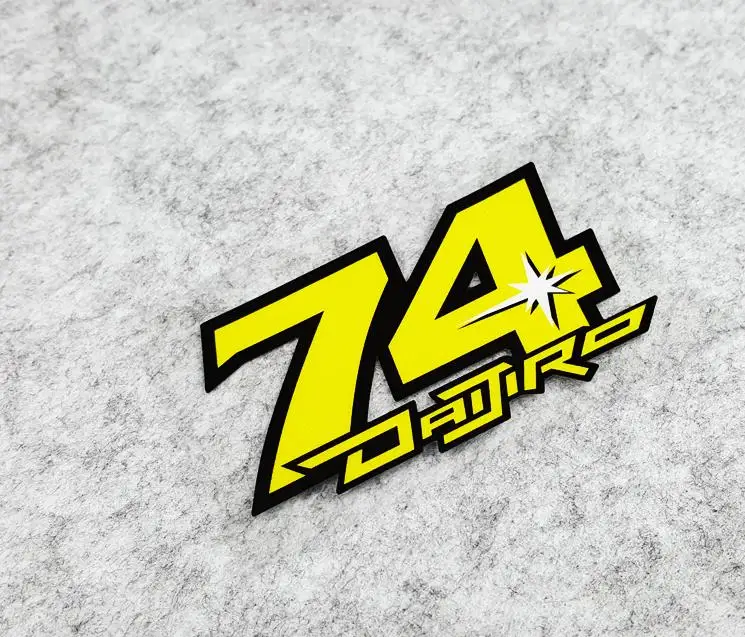 Новинка! Стикеры автоспорта daijiro Katoh No.74 для мотоциклетных шлемов гоночная