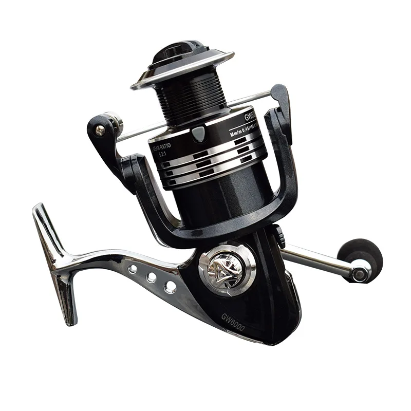Deshion 13+1BB Black Stainless Steel Spinning Fishing Reel 1000-6000 Series Saltwater Casting Coil Reels | Спорт и развлечения