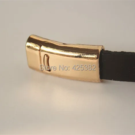 4 Наборы для ухода за кожей золото магнитные застежки по латуни кожаный шнур