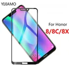 3D Защитное стекло для Huawei Honor 8C 8 8X 8 c, закаленное стекло с полным покрытием, Защита экрана для Huawei Honor Play 9H, пленка