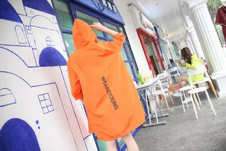 Женская прозрачная рубашка с длинным рукавом и защитой от УФ лучей|trench women|women