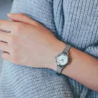 Часы наручные женские кварцевые аналоговые с маленьким циферблатом, изящные деловые винтажные повседневные, с маленьким циферблатом и кожаным ремешком, A40