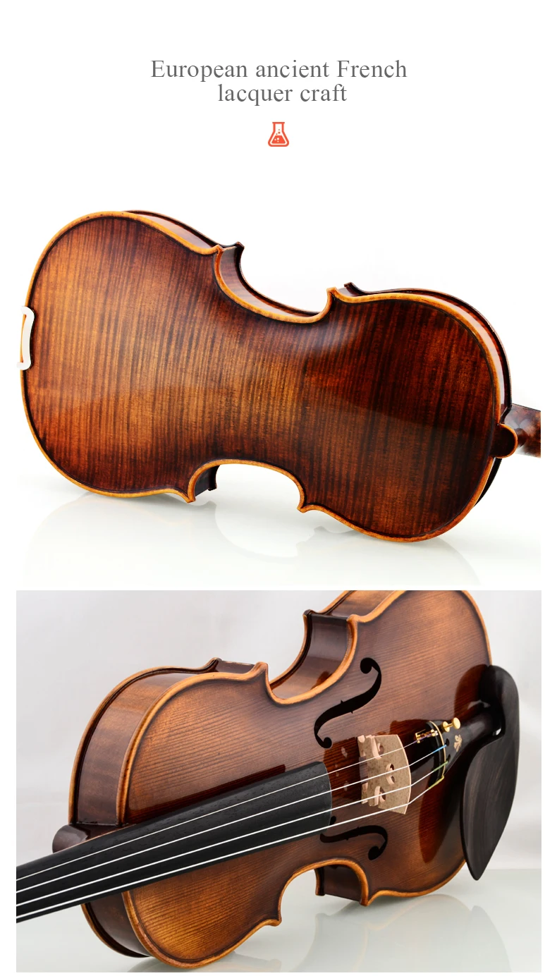 Master Violin Christina Italy V08B professional violino 4/4 high quality Spruce Maple Violin Case,rosin musical instruments