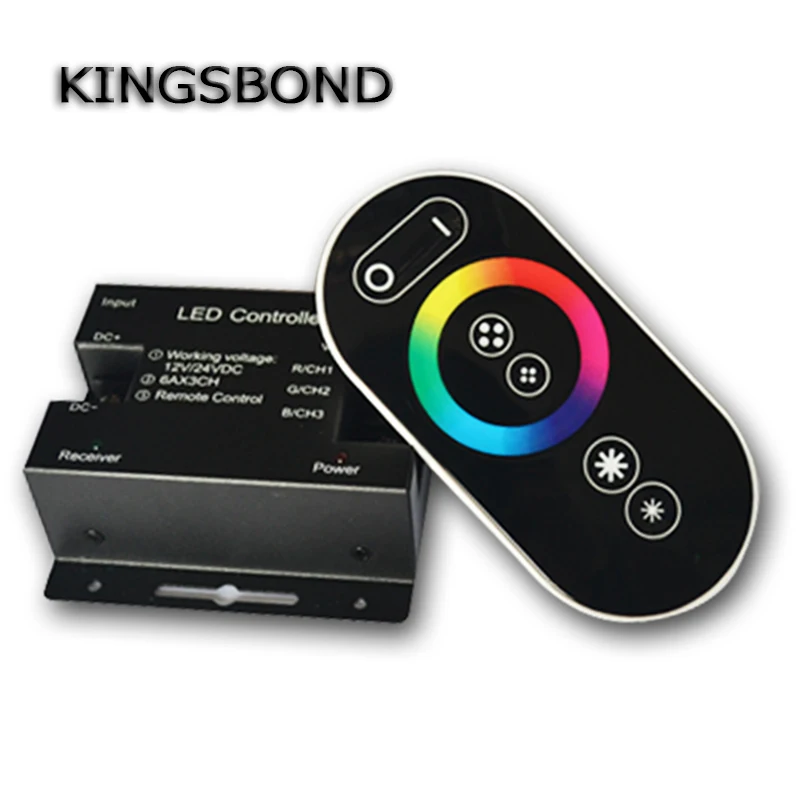 DC12V 24V RF беспроводной сенсорный RGB контроллер с цветным кольцом для 2835 5050 3528