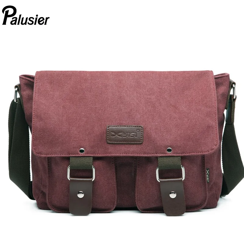 Мужская винтажная Холщовая Сумка через плечо многофункциональная модная