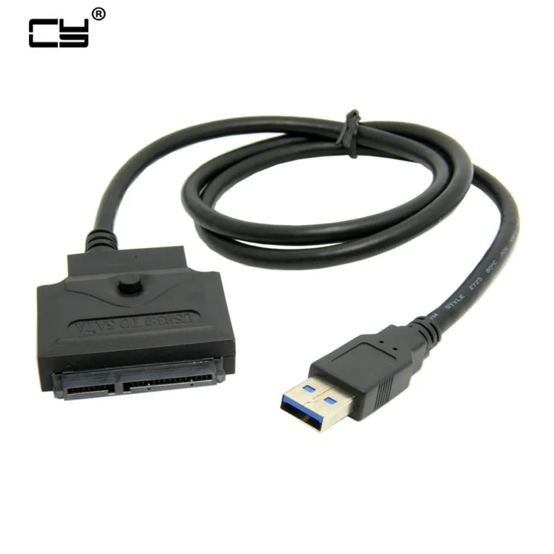 Адаптер USB 2 0 3 SATA 22 контакта черный|Компьютерные кабели и разъемы| |