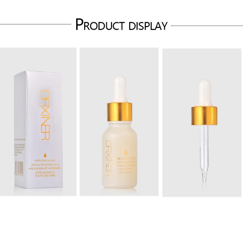 24 K розовое золото лицо основа под макияж масло Elixir макияж кожи масло для прежде чем праймер основа лица Эфирное масло