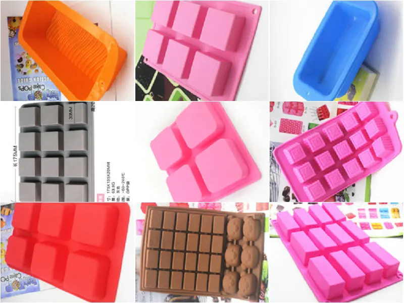 Прямоугольная квадратная коробка серия силикагелевая форма для торта мыла