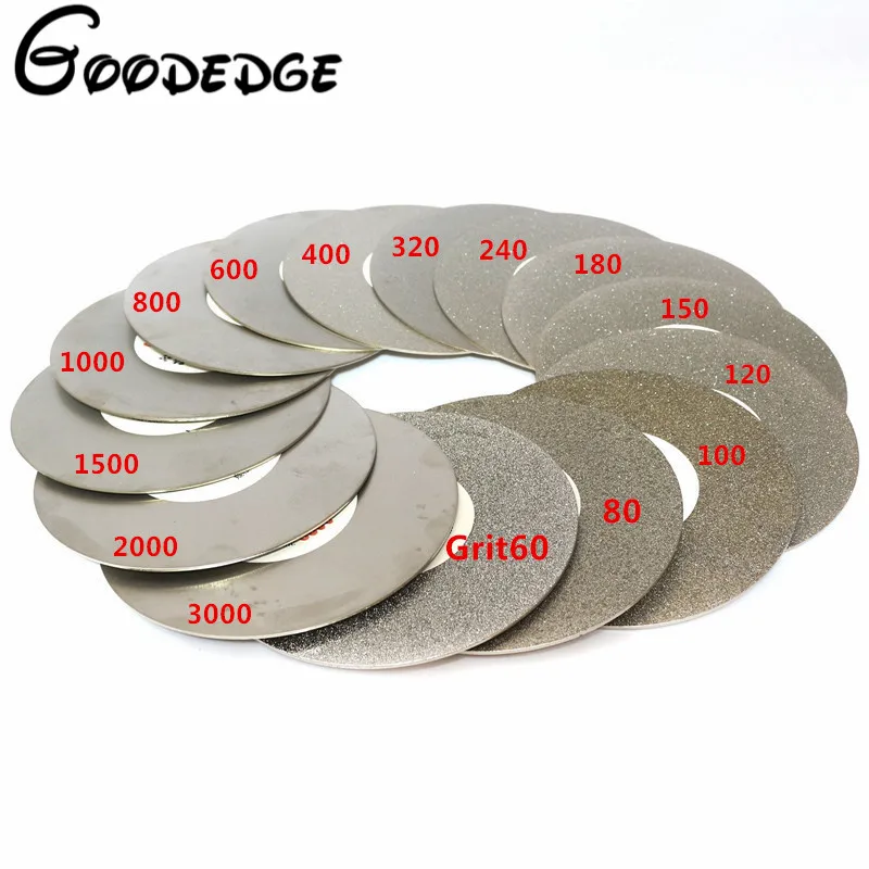 6 &quotдюймовый Grit60 3000 гальванический алмазный шлифовальный диск с покрытием