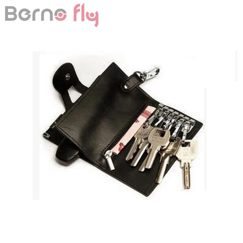 BERNO Fly Винтаж Пояса из натуральной кожи Ключи кошелек Для мужчин брелок Чехлы для