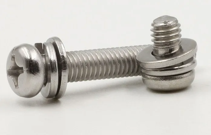 M8 * 16/20/25/30-50 M10 20-50 Нержавеющая сталь 304 детали набор с пружинными плоскими шайбами