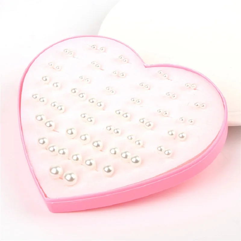 Новый дизайн 36 пар белых цветов имитация детской одежды набор сережек для