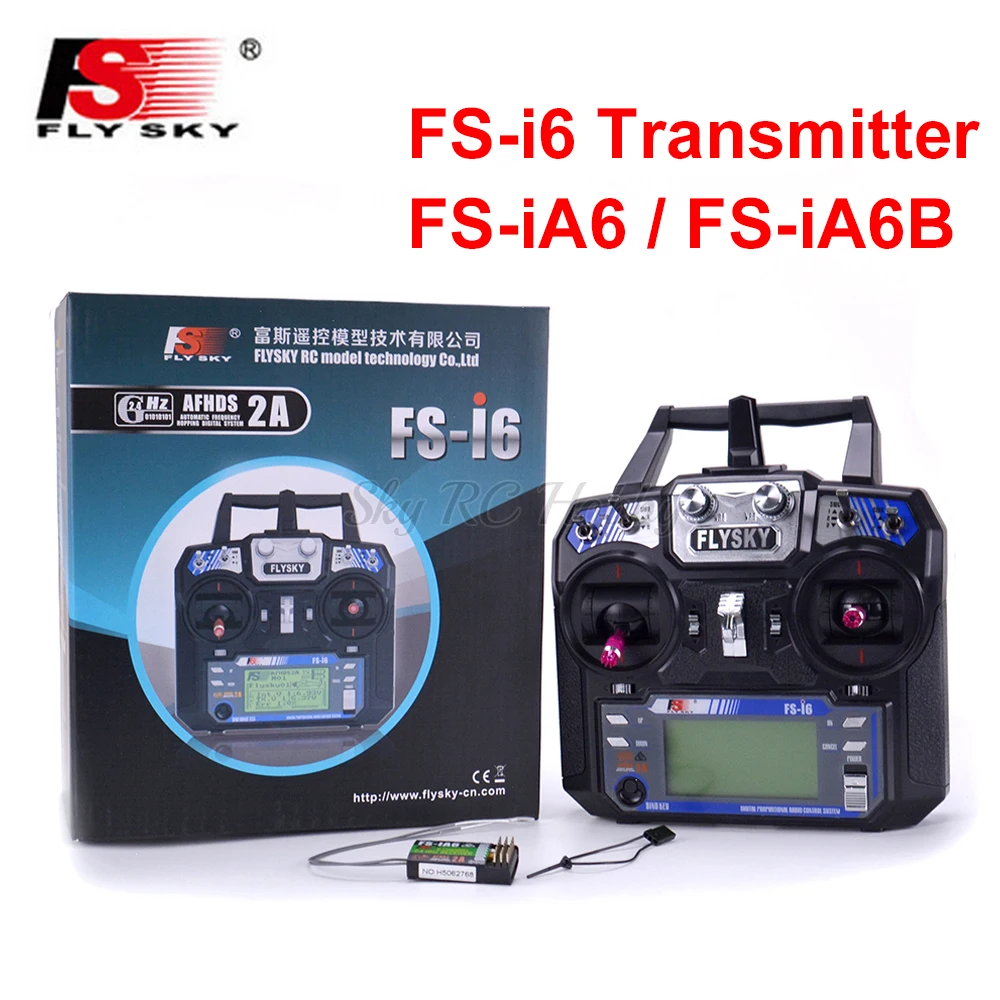 Flysky FS i6 I6 2 4G 6CH RC контроллер передатчика iA6 ресивер для радиоуправляемого