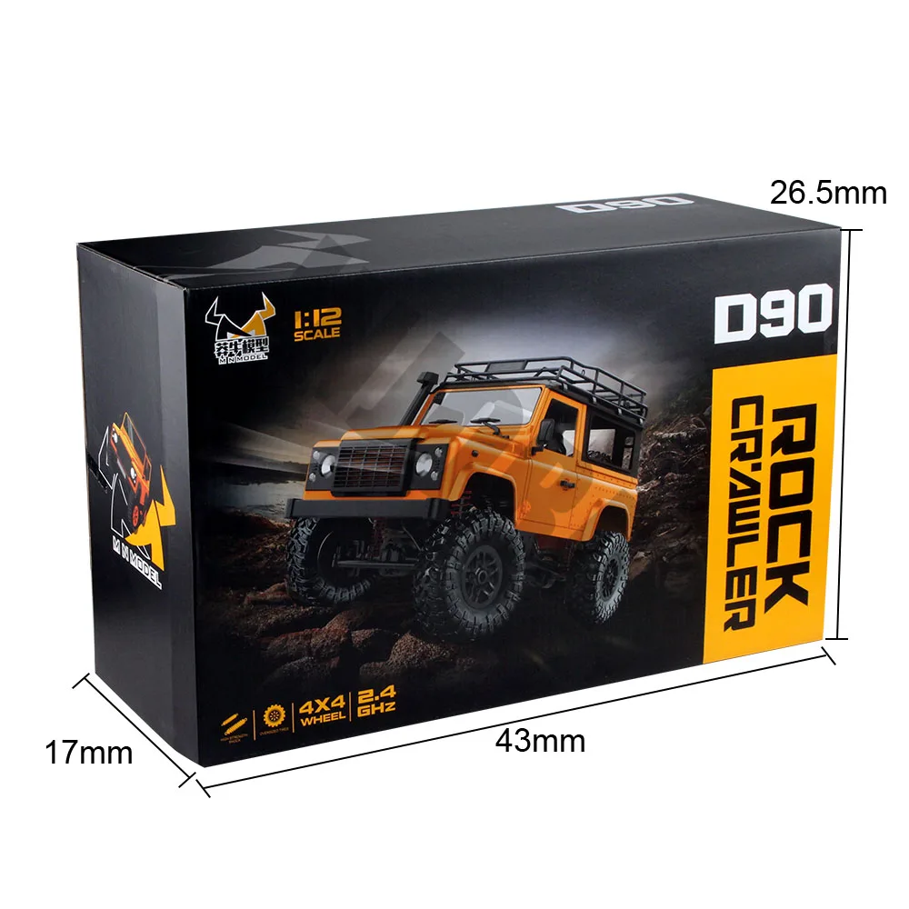 1:12 Масштаб MN модель RTR версия RC Автомобиль 2,4G 4WD MN-90K MN-91K RC Рок гусеничный D90 защитник пикап Дистанционное управление грузовик игрушки
