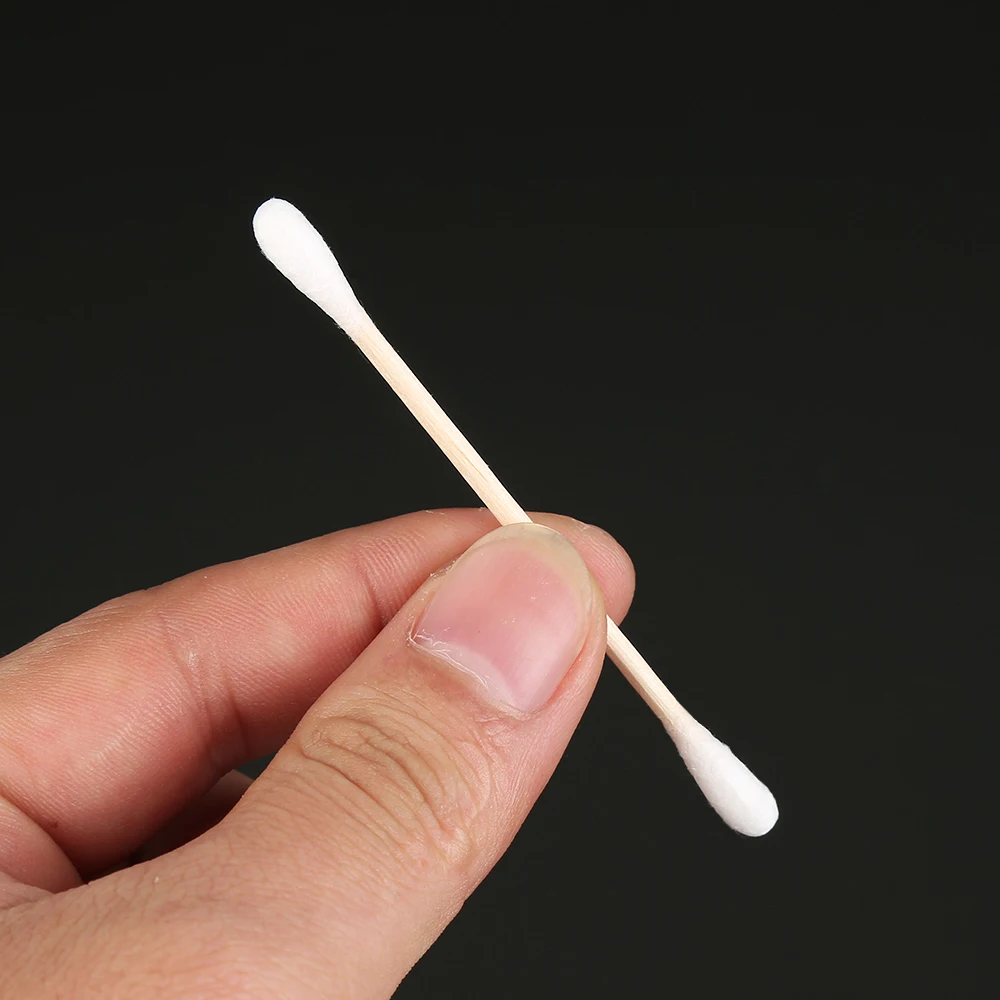 ELECOOL 100 шт./пакет ватные тампоны с двумя наконечниками высоковпитывающие