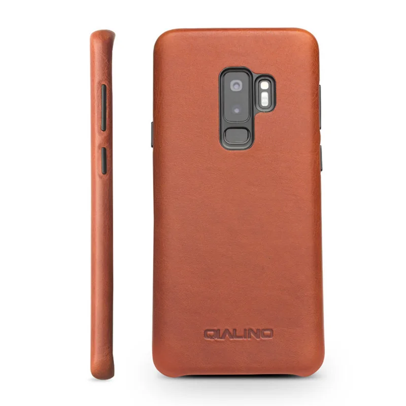 QIALINO чехол из натуральной кожи для samsung S9 Plus Galaxy ультратонкий мобильный телефон