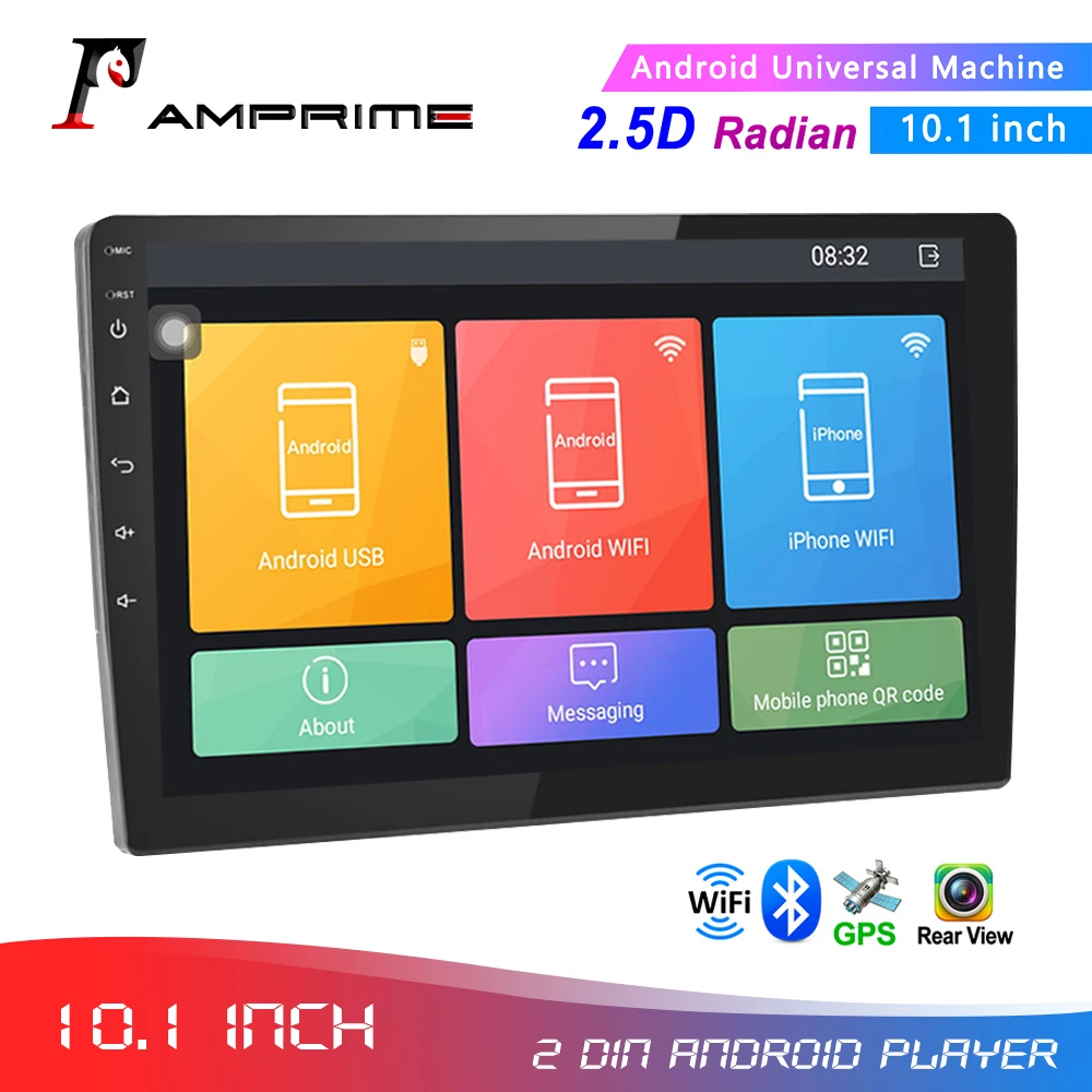 Автомагнитола AMPrime 2DIN 10 1 дюйма Android GPS Wi Fi|Автомагнитолы| |