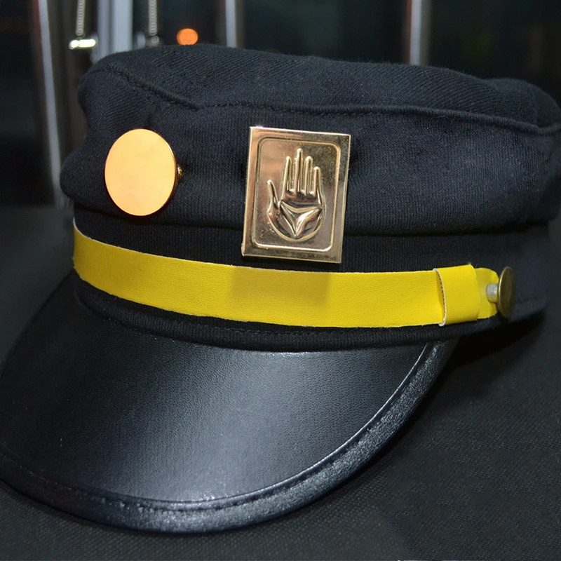 Аниме Jo's шляпы для косплея Jotaro Kujo армии Военная Кепка с прямым козырьком кепки JO