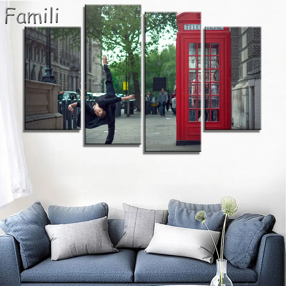 4 шт. картины с изображением современного искусства|london oil paintings|art paintingoil painting |