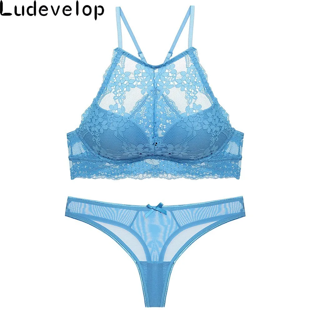 Новинка сексуальное нижнее белье утепленное однотонный кружевной прозрачный