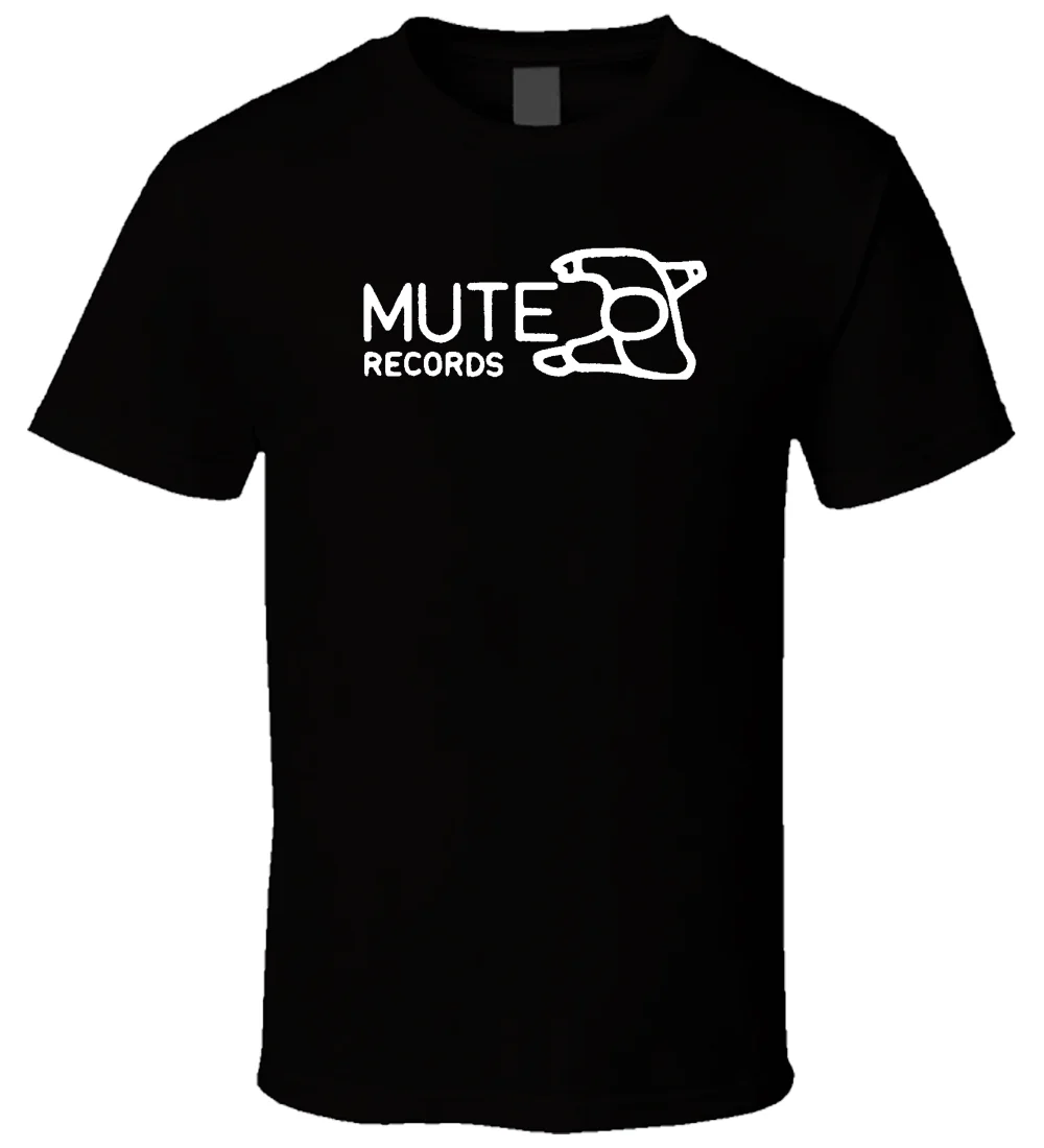 Mute Records 3 Черная футболка классная Повседневная мужская Унисекс Новая модная