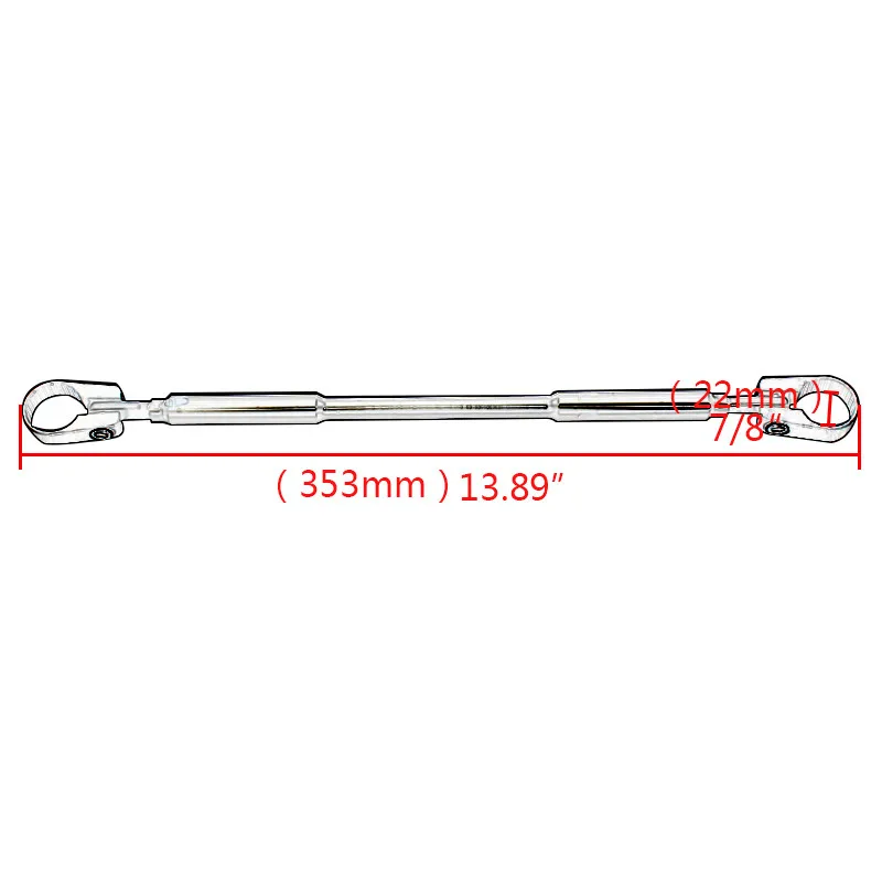 7/8&quot Aluminum Alloy Strengthen Hand Lever Head Balance Handle Bar Fat Cross Brace Dirt Bike 22mm Black|fat bar 22mm|22mm barbike bike |