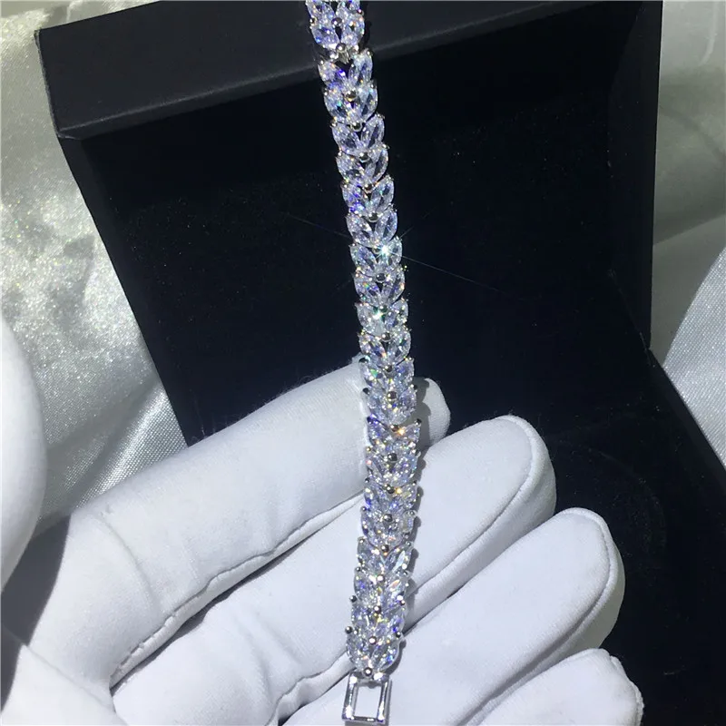 Женский браслет с подвеской в виде цветка обручальные браслеты из белого золота