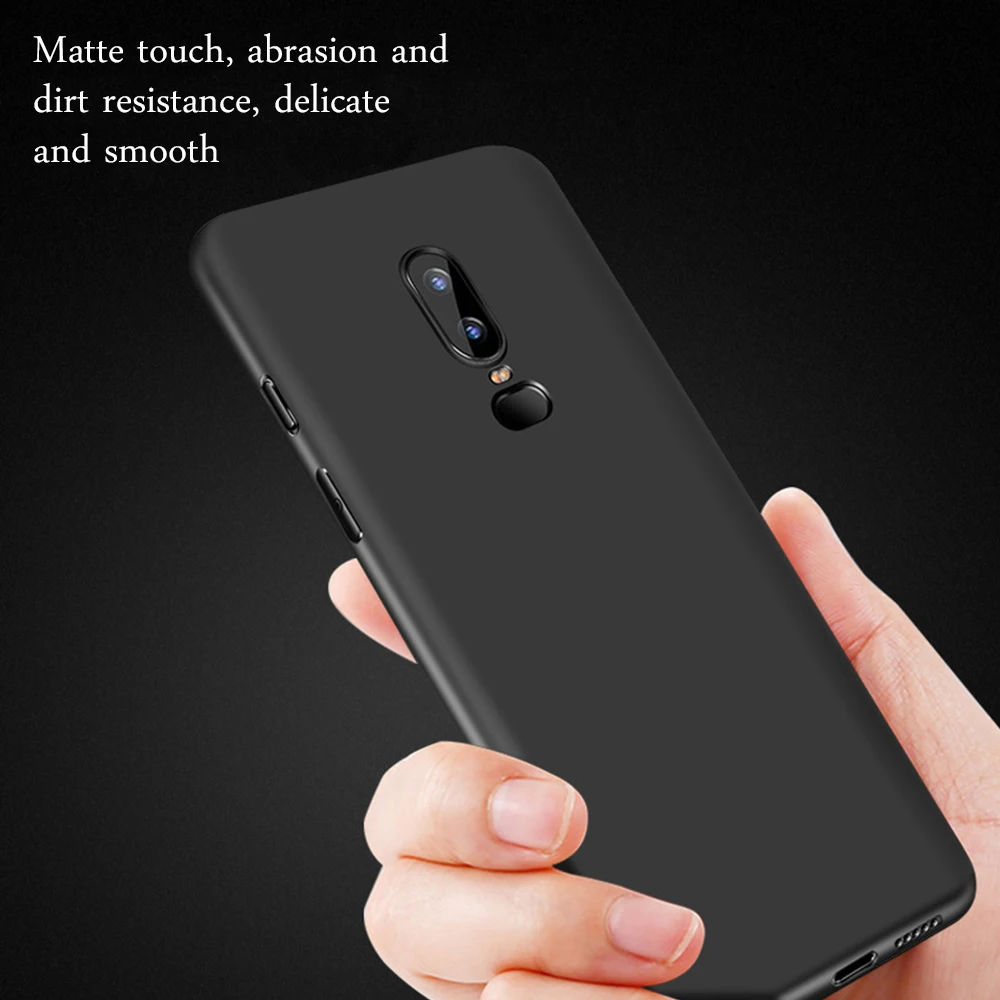 Frosted Soft TPU Case for Oneplus 6 6T 5T 5 Ultra Thin Candy Color Simple Solid Silicon Back Cover One Plus |
